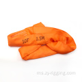 10ton mengangkat poliester webbing sling sling tali pinggang